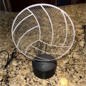 Color changing 3D volleyball lamp